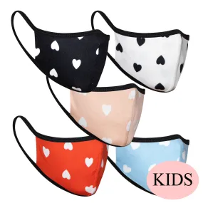 5-Packs Kids My Heart Double Layer Masks