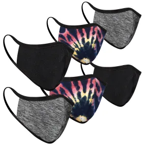 6-Pack Dark tones Double Layer Adult Masks