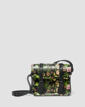 7 inch Floral Leather Crossbody Bag