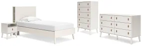 Ashley Express - Aprilyn Twin Bookcase Bed with Dresser, Chest and Nightstand