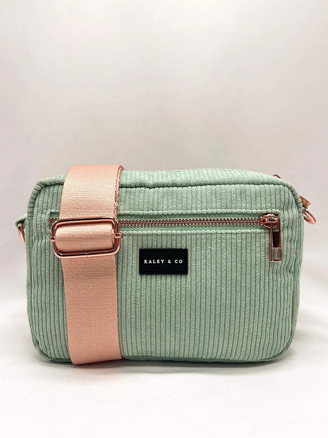 Athleisure Bag - Corduroy - Mint & Rose Gold