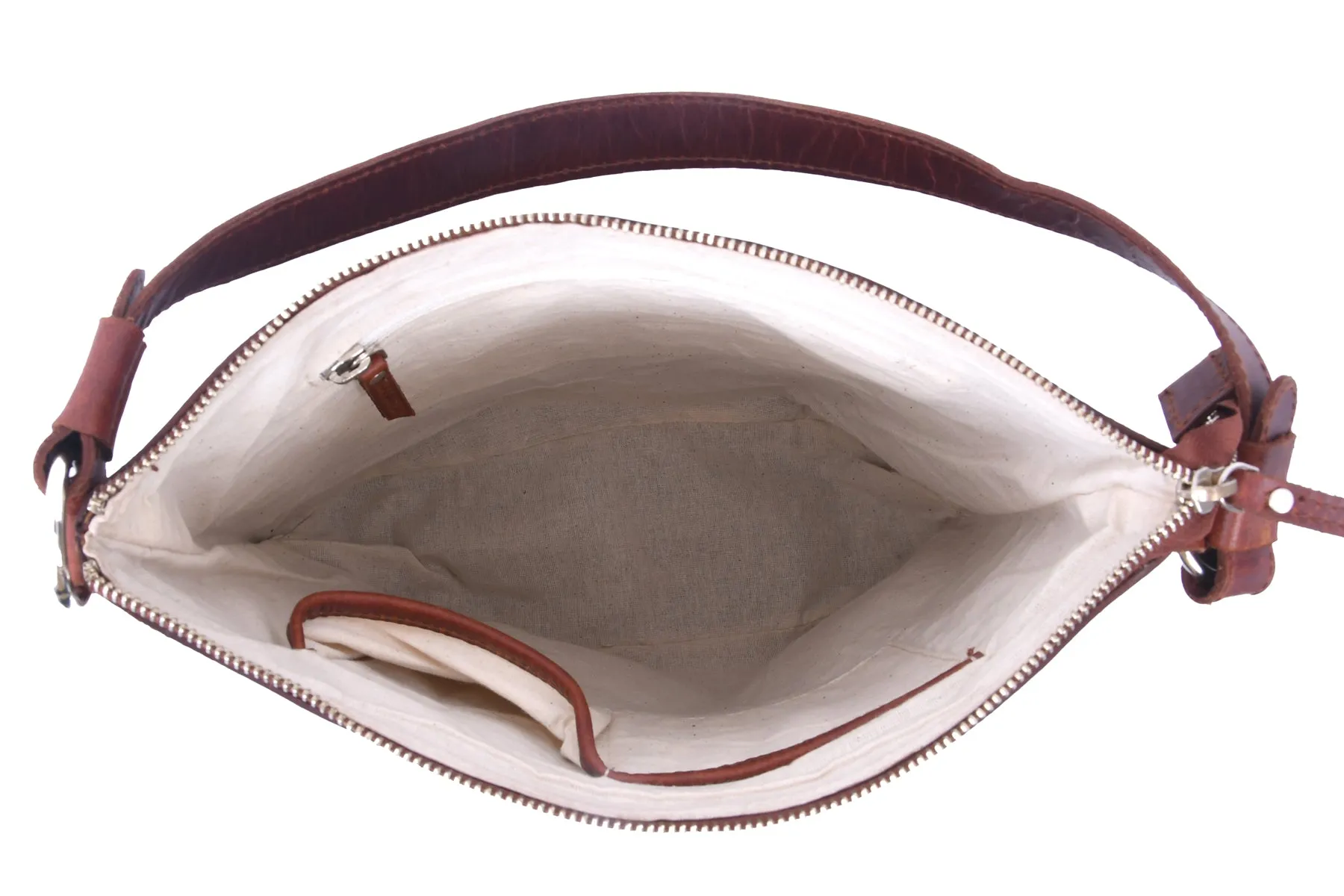 Brown Leather Sling Bag: The Classic Companion. Art: BG-1275