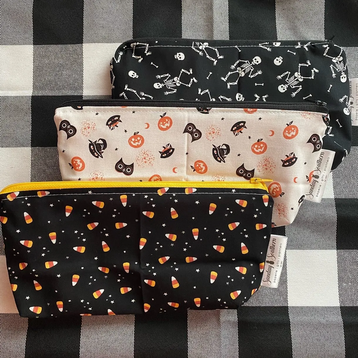 Candy Corn Small Zipper Bag