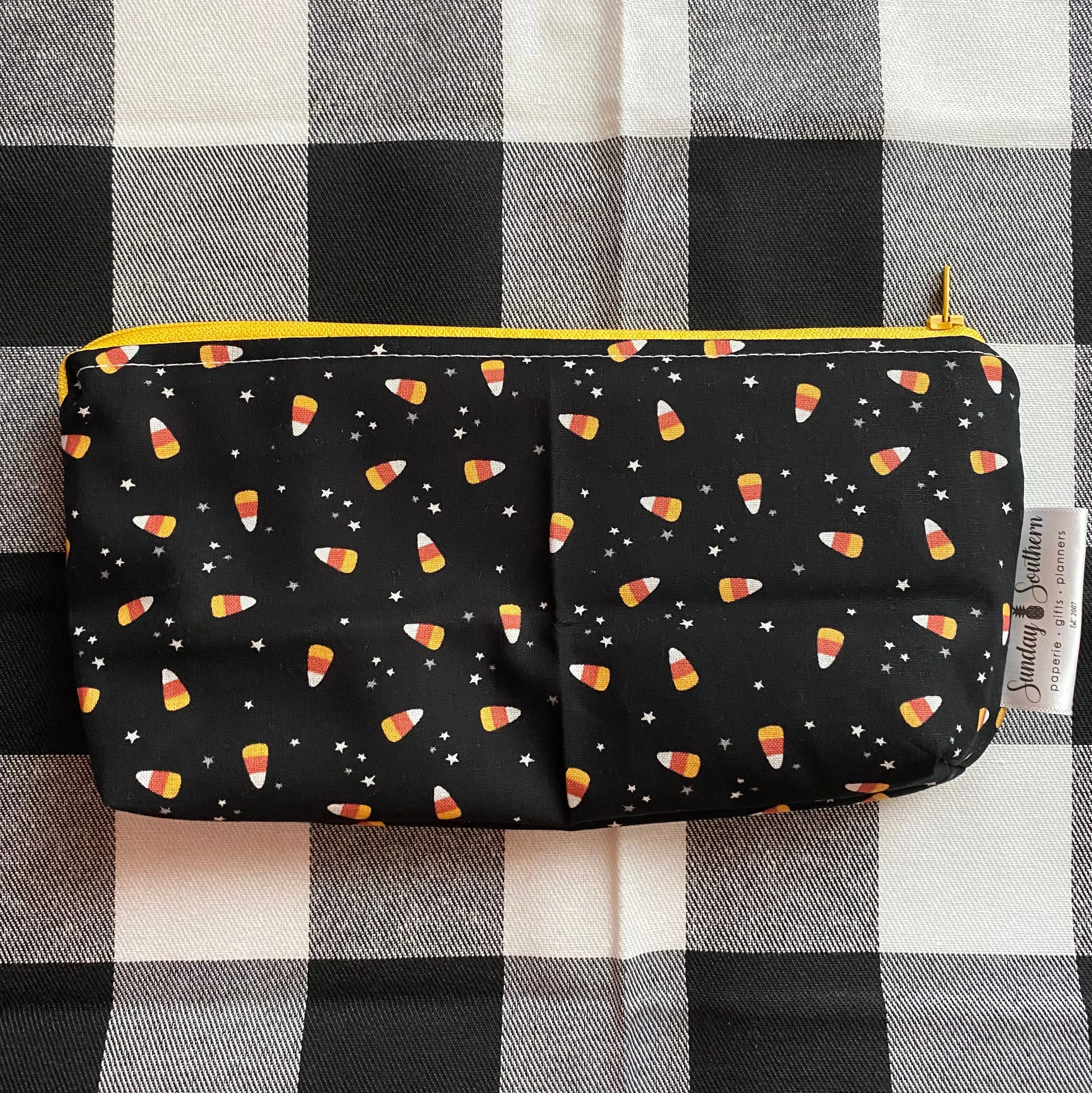 Candy Corn Small Zipper Bag