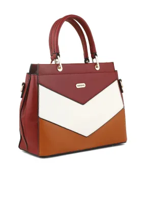 Casual Tote Hand Bags B14941-Maroon