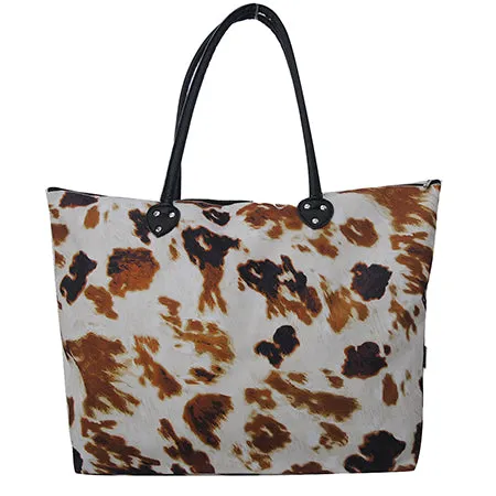 Cow Print Large NGIL Collection Tote Bag