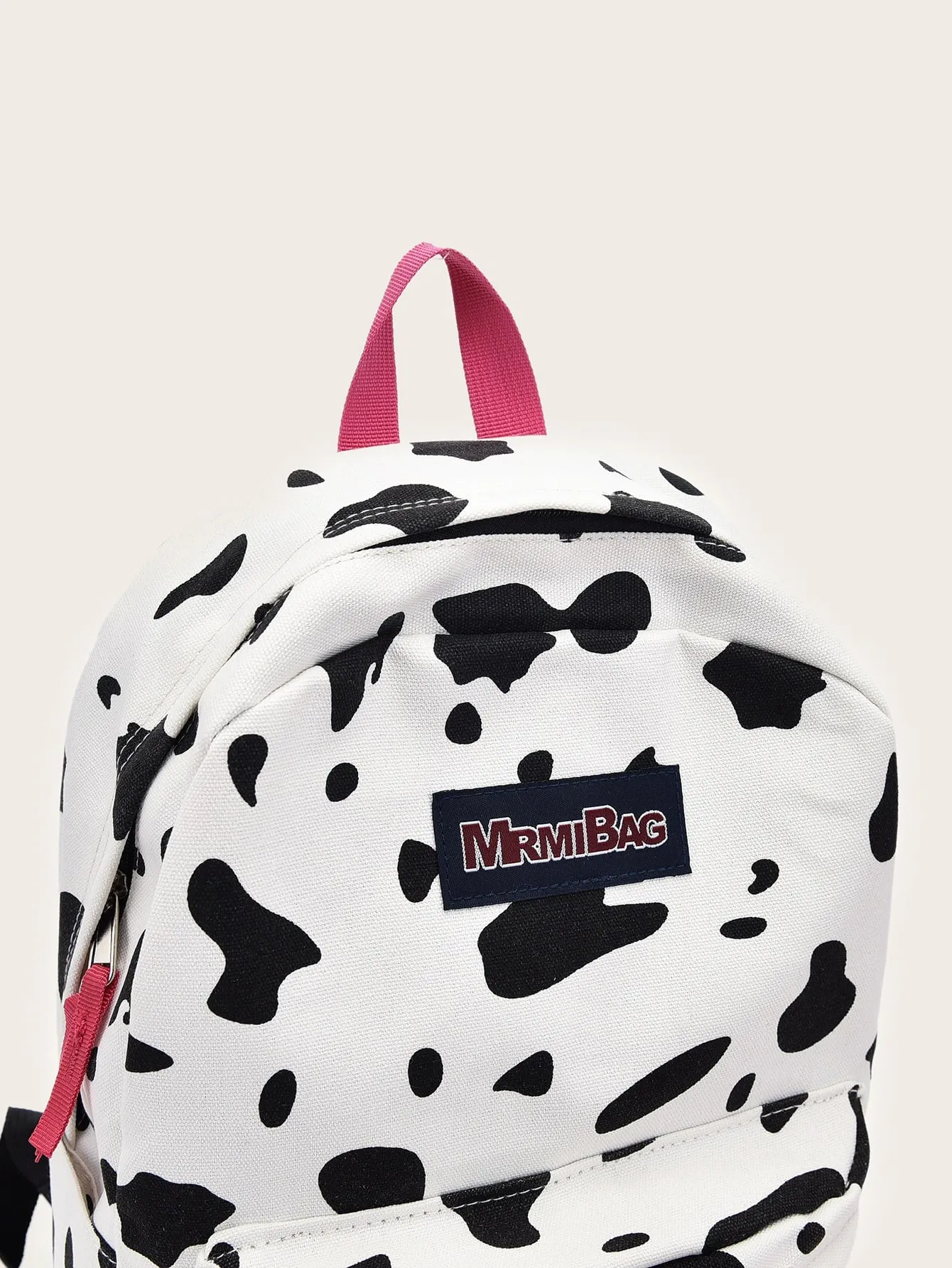 Cow Print Pocket Front Backpack