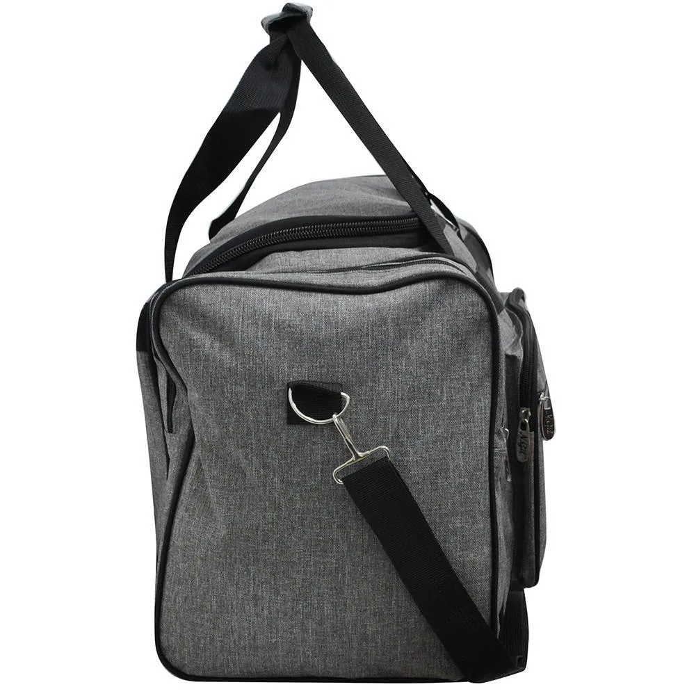 Crosshatch Gray NGIL Canvas 23''Duffle Bag