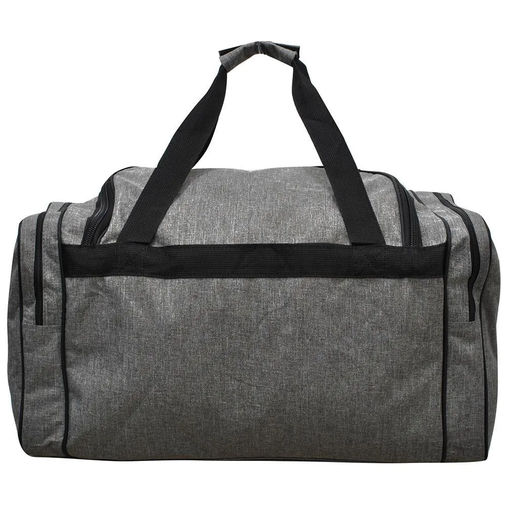 Crosshatch Gray NGIL Canvas 23''Duffle Bag