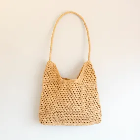 Elena Handbags Raffia Summer Beach Shoulder Bag