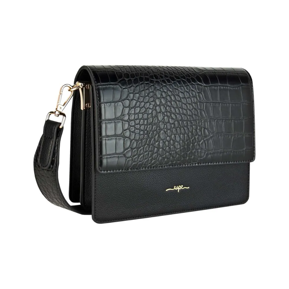 Espe Katie Black Crossbody Bag (Women's)