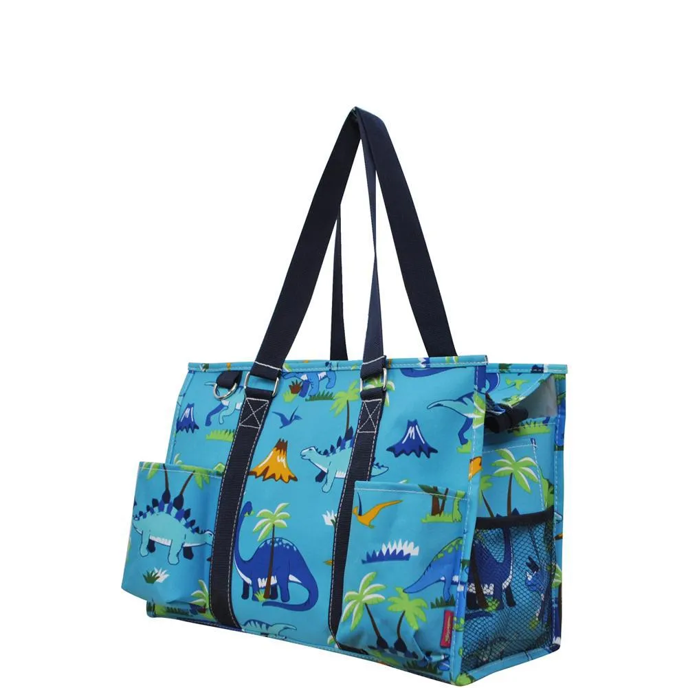 Friendly Dinosaur NGIL Zippered Caddy Organizer Tote Bag