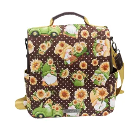 Gnomes and Sunflowers Convertible Backpack