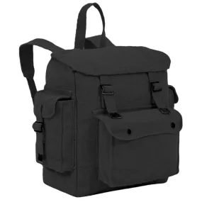 Highlander Large Pocketed Web Backpack Black