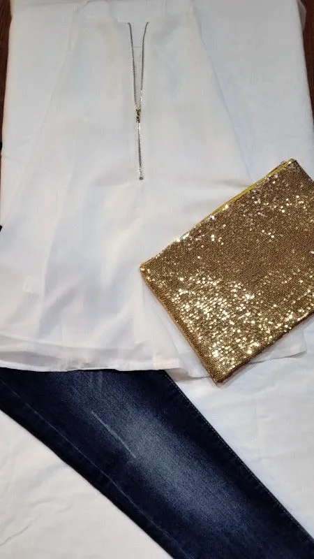 Large Sequin Clutch