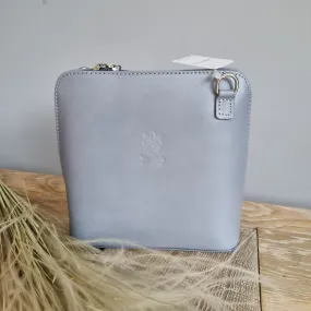 Leather Ladies Small Cross Body PS14 In Greys