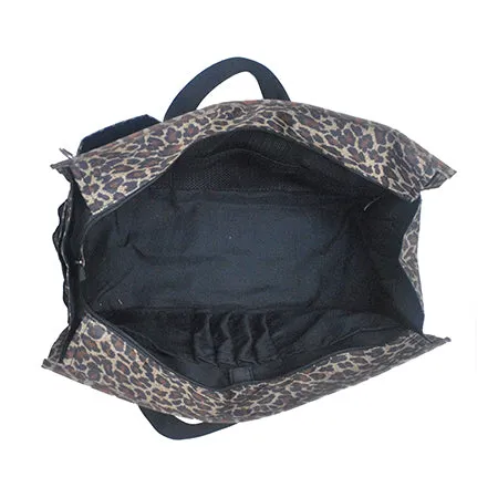 Leopard NGIL Zippered Lined Caddy Organizer Tote Bag