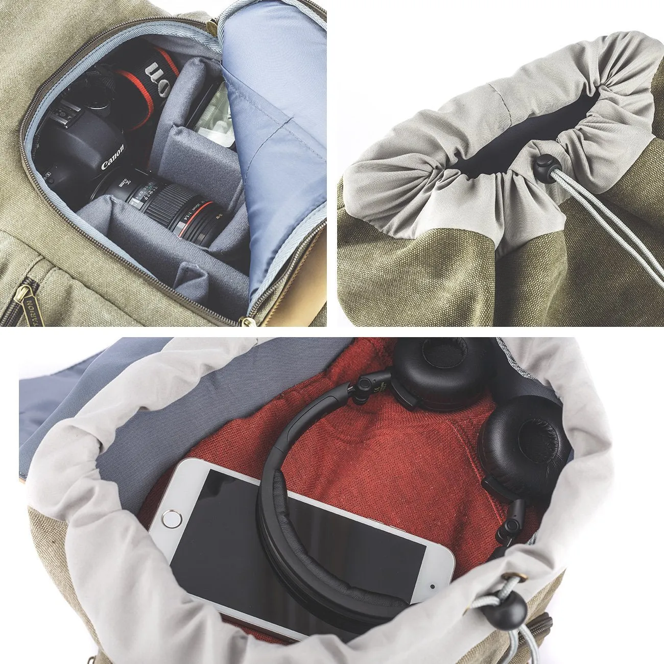 M-02 Canvas Camera Backpack