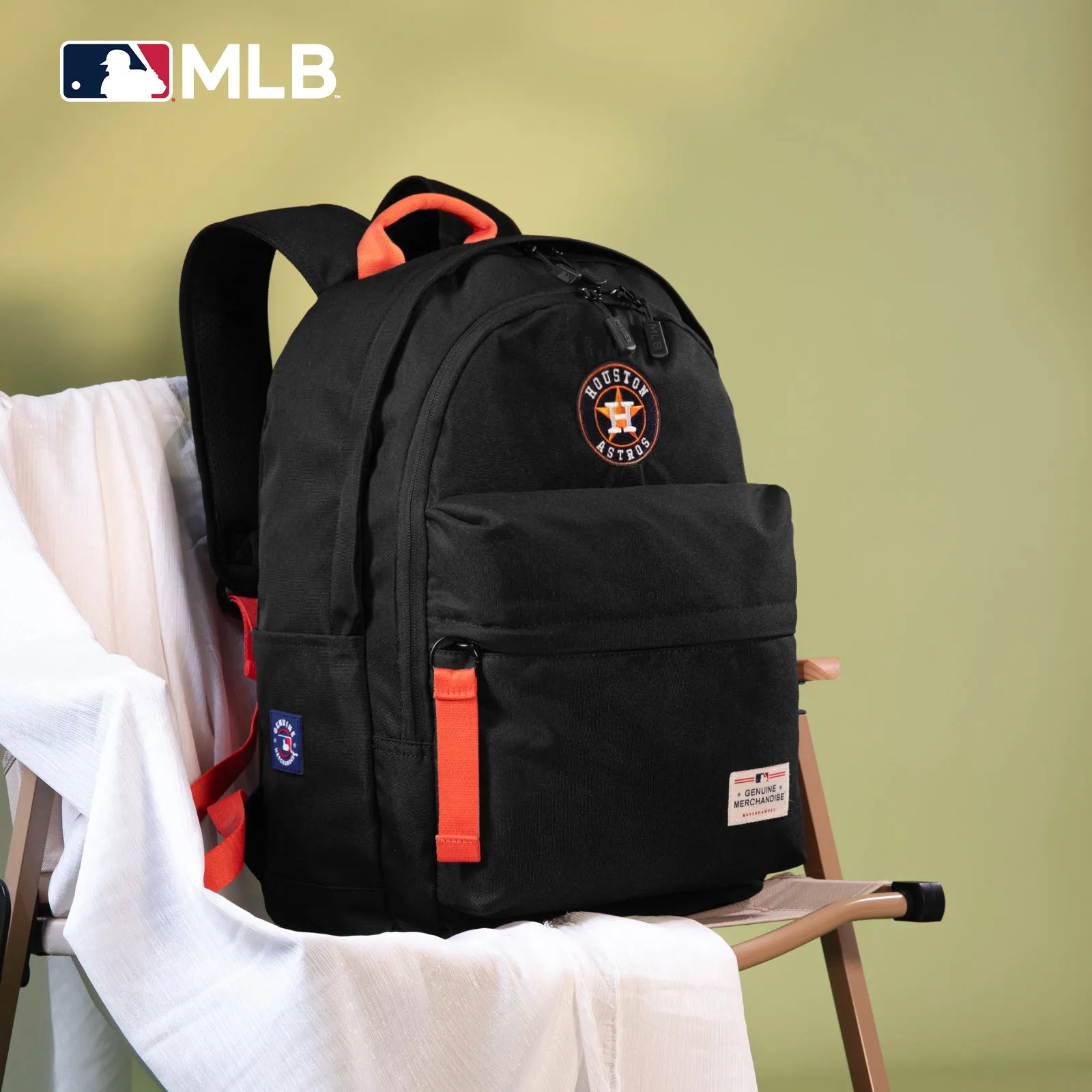 MLB-HA55-355  MLB Houston Astros Laptop Backpack