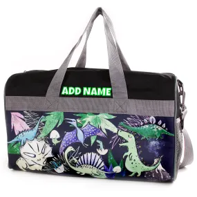 Personalized Kid's Travel Duffel Bag - Dino Pals