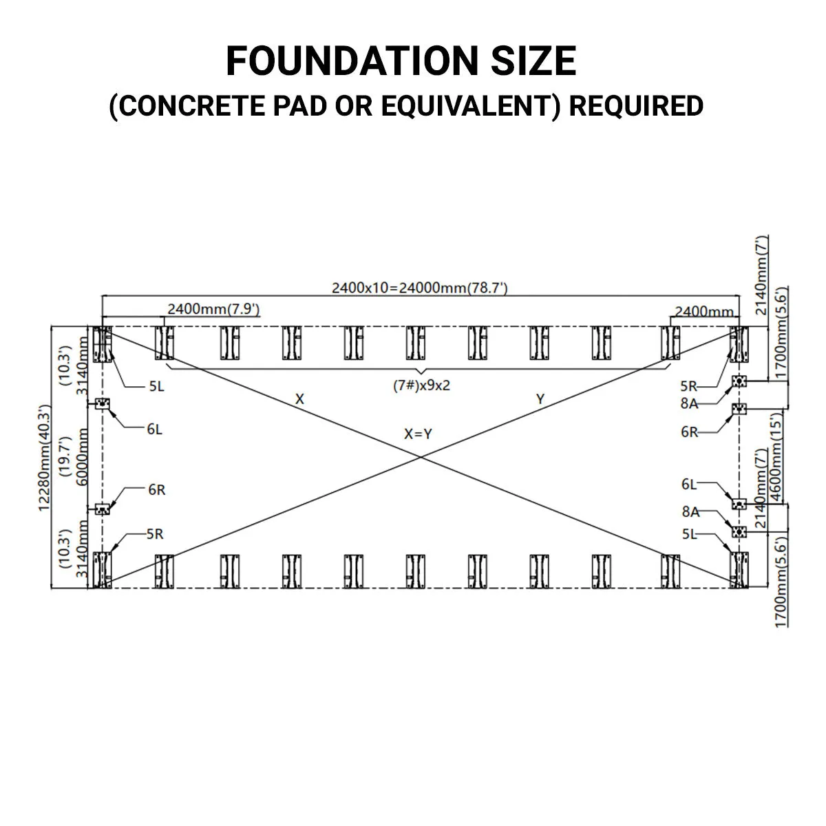 TMG Industrial Pro Series 40' x 80' Dual Truss Storage Shelter with Heavy Duty 21 oz PVC Cover & Drive Through Doors, TMG-DT4081-PRO(Previously TMG-DT4080-PRO)