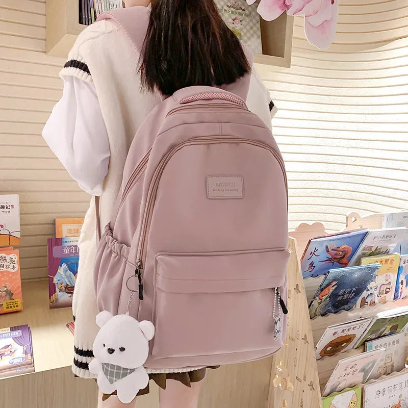 Trendy Waterproof College Backpack