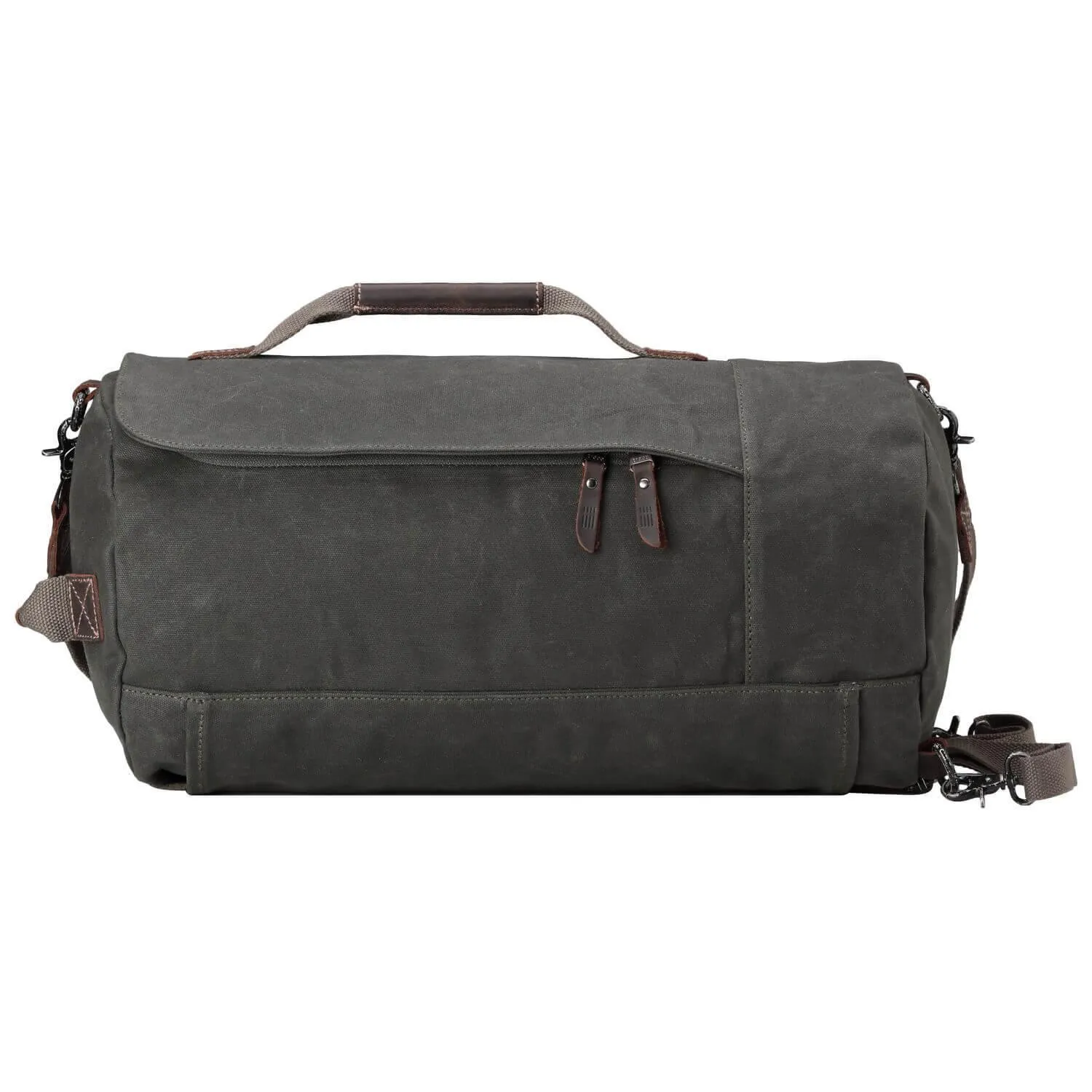 Unisex Canvas Duffel Backpack | Travel Laptop Bag Crossbody Holdall