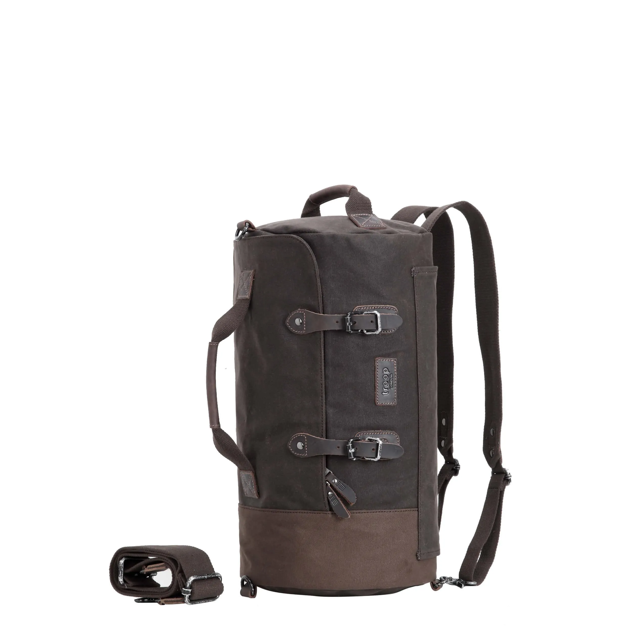 Unisex Canvas Duffel Backpack | Travel Laptop Bag Crossbody Holdall